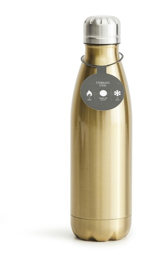 [5018142] STEEL BOTTLE GOLD, 50CL, 16/8H