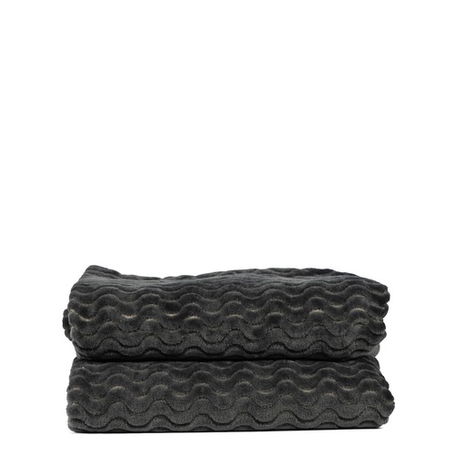 [5018255] AGNES FLEECE BLANKET, DARK GREY