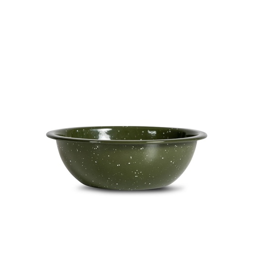 [5018213] DORIS ENAMEL BOWL, GREEN