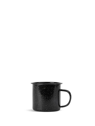 [5018412] DORIS ENAMEL MUG, BLACK