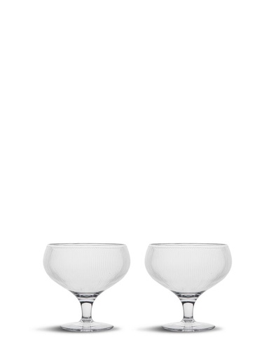 [5018478] BILLI COUPE GLASS, 2-PCS, CLEAR