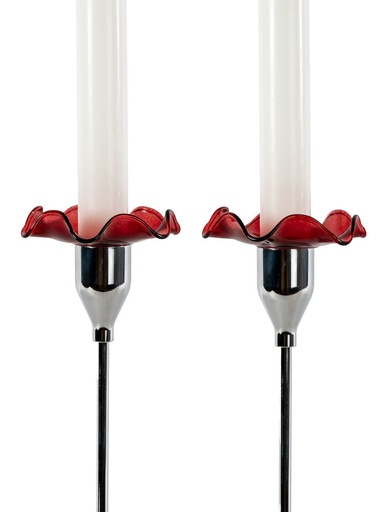 [5018514] VIVA CANDLE CUFF, 2-PCS, BORDEAUX