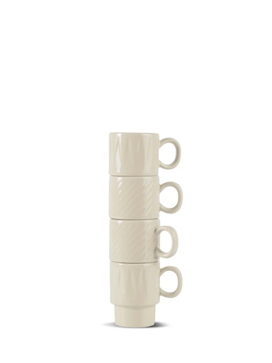 [5018572] COFFEE &amp; MORE ESPRESSO MUG, 4-PCS, BEIGE