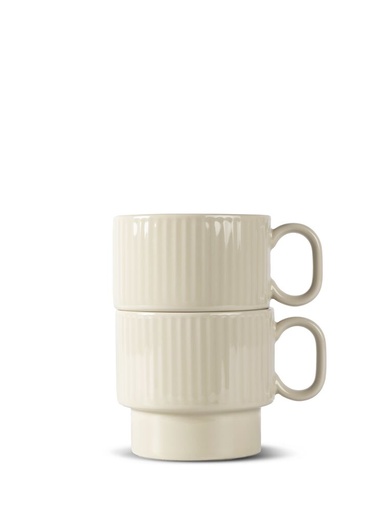 [5018573] COFFEE & MORE TEA MUG, 2-PCS, BEIGE