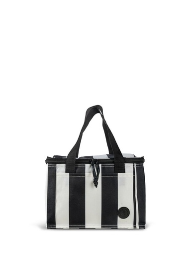 [5018592] CITY STRIPE COOLER BAG SMALL RPET, BLACK/WHITE