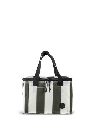[5018593] CITY STRIPE COOLER BAG SMALL RPET, GREEN/WHITE