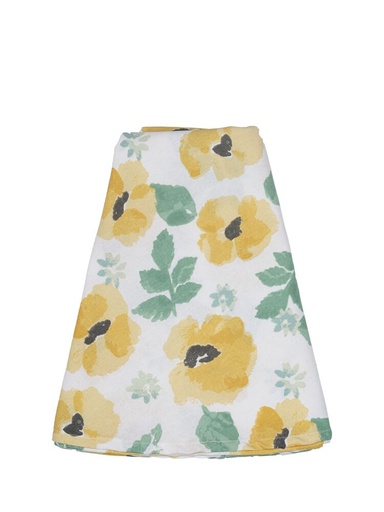 [5018602] EDEN ROUND WAXED TABLECLOTH, MIXED YELLOW