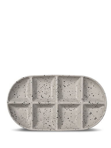 [5018654] DITTE SERVING PLATE LARGE, GREY/BLACK
