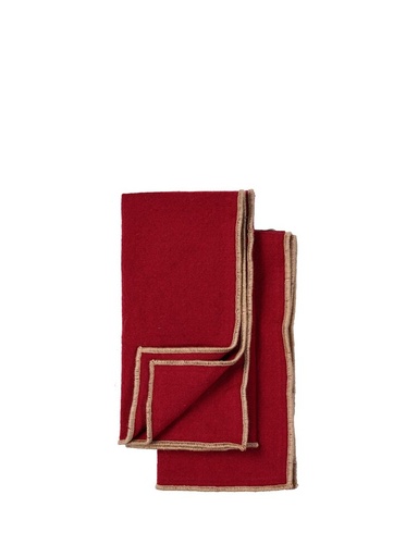 [5018665] EDITH NAPKIN, 2-PCS, BORDEAUX
