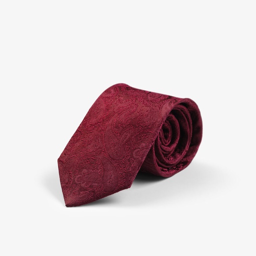 [2910400] SOLID PAISLEY TIE