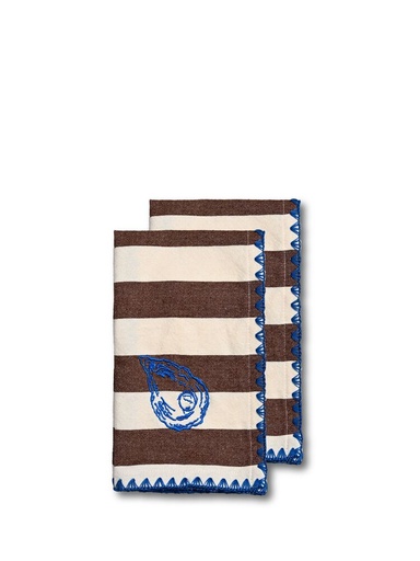 [5219805204] NAPKIN BUBBA OYSTER 2PCS/SET, BROWN