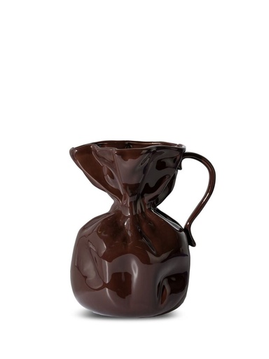 [5260906804] VASE CRUMPLE, BROWN