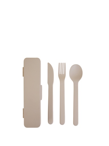 [5018801] TINA TO GO CUTLERY SET, BEIGE