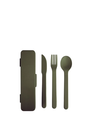 [5018803] TINA TO GO CUTLERY SET, GREEN